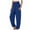 Blue, variant on Maean High Waist Wide Leg Pants for Women Summer Elastic Waisted Loose Pleated Long Trousers with Pockets