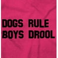 thumbnail image 2 of Cute Dogs Rule Boys Drool Pet Owner Hoodie Sweatshirt Women Brisco Brands S, 2 of 6