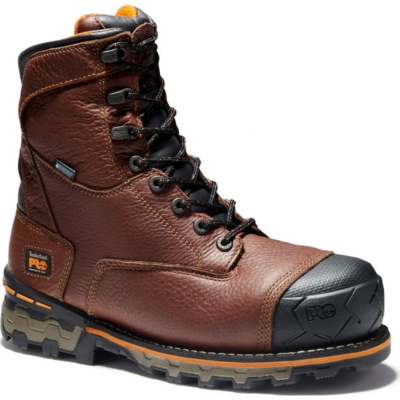 Timberland PRO Boondock, Men's, Brown, Comp Toe, EH, WP, 8 Inch Boot (10.0 M)