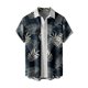 thumbnail image 1 of Camisas Para Hombre Manga Larga Regular Fit Camisa de manga corta con estampado digital 3d de ocio de tendencia de moda de playa de turismo de vacaciones de verano para hombres (Navy, 5XL), 1 of 4