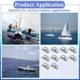 thumbnail image 4 of Juego de 30 Piezas de Sujetadores de Bloqueo Giratorio de , Ojal de Botón Giratorio, Tornillos de Montaje para Sujetador Marino de Lona, 4 of 6