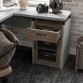thumbnail image 6 of Deandre 1-Drawer and 2-Shelf Wood L-Shaped Desk, Cement, 6 of 9