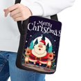 thumbnail image 2 of Renewold Polyester Zip Crossbody Bag Merry Christmas Tote Bag for Women Men Reindeer Santa Single Shoulder Bags for Kids Girls Boys Adjustable Straps Satchel, 2 of 6