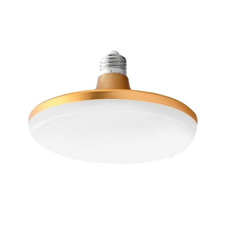 

Homemaxs 220V 12W E27 LED White Light Energy Saving LED Lamp Flat High Power LED Light For Home Use(Golden)