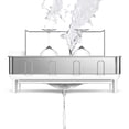 thumbnail image 4 of simplehuman Kitchen Dish Drying Rack, Stainless Steel Frame, White Plastic, 4 of 7
