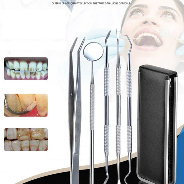Lumière LED miroir dentaire bouche miroir dentiste dentaire préparé outil  Kit de soins des dents Instrument pour le blanchiment des dents soins  bucco-dentaires