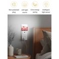 thumbnail image 4 of Night Lights Auto Sensor Red Herb Plug-in LED Nightlights Lamp Dusk to Dawn for Living Room, Bedroom, Bathroom, Hallway, Stairways Home Wall Decor, Floral Leaves Plant Night Light, 4 of 9