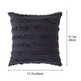 thumbnail image 3 of Fiudx Funda de Almohada con Borlas, Diseño Moderno de Color Sólido, Material Duradero y Resistente a La Intemperie, Fácil de Limpiar y Mantener, Perfecta para Sofá de Patio, Silla de Jardín y Relajac, 3 of 5
