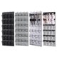 thumbnail image 1 of Bolsa de pared para el hogar de almacenamiento de 24 bolsillos no tejida con 4 ganchos de metal (negro), 1 of 3