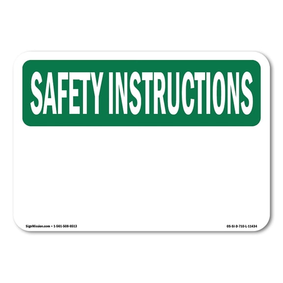 OSHA SAFETY INSTRUCTIONS Sign - Code Of Mine Signals 1 Bell Hoist 1 Bell | Plastic Sign | Protect Your Business, Work Site, Warehouse | Made in the USA