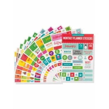 Essentials Month by Month Planner Stickers