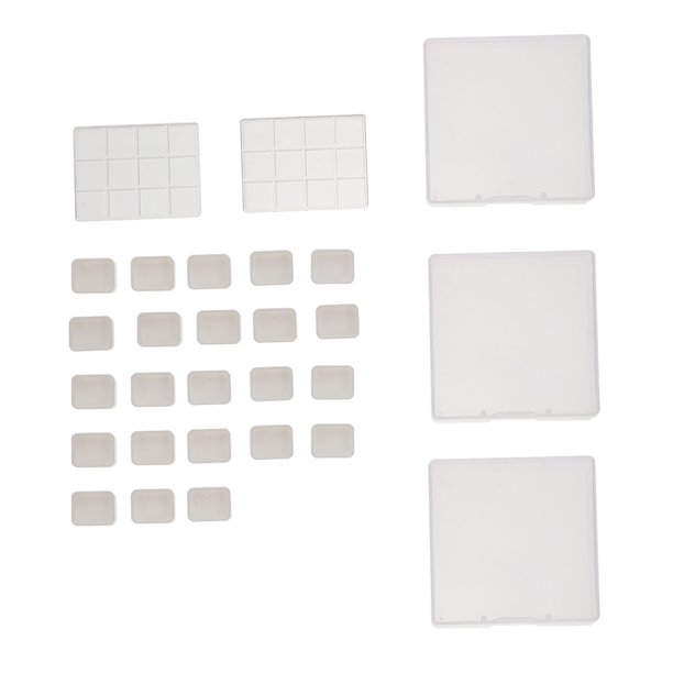 EeaseMX 25 piezas de placas de pintura sencillas, útiles paletas de arte, bandejas de pigmento de acuarela para arte DIY