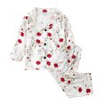 thumbnail image 2 of Cowsor 2 Piece Pajamas Set Kids Sleepwear Cartoon Printed Nightwear Cotton Long Sleeve Shirt Pants Sets, 2 of 3
