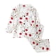 thumbnail image 2 of Conjunto de pijama de dos piezas para niños, de poliéster, con cuello vuelto, manga larga, estampado informal, top de solapa y pantalones largos., 2 of 3