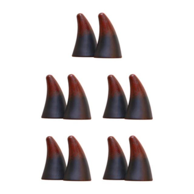 mmirethe 2x Waterproof And Stylish Car Sticker Easy To Install And Interesting Devil Horn dark red 5Set