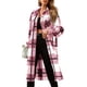 thumbnail image 1 of Txlixc Chaqueta a cuadros para mujeres, chaqueta de bolsillo para adultos Txlixc  moda, 1 of 8