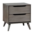 thumbnail image 2 of Mid - Century Modern Look - Recessed Handles - Bedside Table - Quick Home Upgrade, 2 of 4