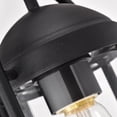 thumbnail image 6 of RADIANCE goods Transitional 1 Light Textured Black Outdoor Wall Sconce 13" Height, 6 of 12