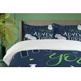 thumbnail image 4 of Ambesonne Adventure Duvet Cover Set, Forest Sneakers Youth, Calking, Dark Blue Black Green, 4 of 6
