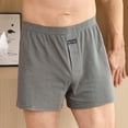 thumbnail image 2 of CHOYURME CHONYURM 4-Pack Men's Cotton Knit Boxer Briefs, Soft Comfortable Underwear, 2 of 6
