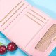 thumbnail image 4 of Cartera pequeña para mujer con colgante de gato lindo, tarjetero, organizador para niñas, bolsillo frontal, monedero de cuero (rosa) Sincero Electrónica, 4 of 5