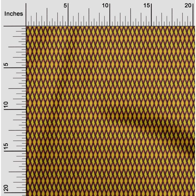 oneOone Silk Tabby Fabric Geometric Ikat Printed Craft Fabric BTY 42 Inch Wide