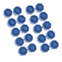 NICEXMAS 50Pcs Oral Tip Syringe Caps Durable Blue Plastic Stoppers for Syringe Protection