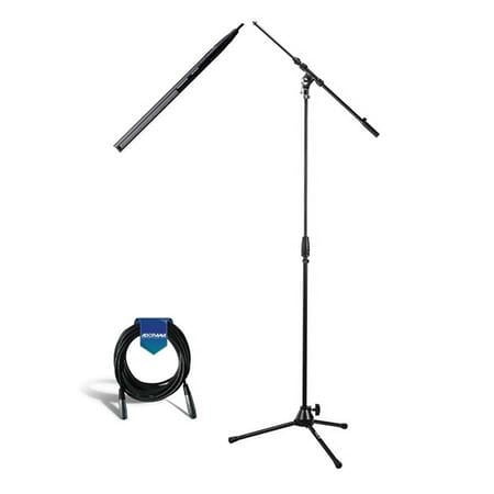 UPC: 0192223145481 | MKH-416 Short Shotgun Interference Tube Microphone – K&M 210/9 Microphone Stand with Telescoping Boom – H&A Elite Pro 25  XLR M to XLR F Microphone Cable