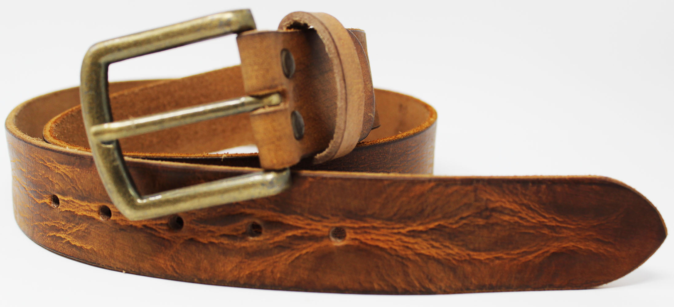 Ledamon Mens Leather Belt 100% Full Grain Solid Genuine Leather Belt 1.5 Width 36 Inch, Brown NO FILLERS
