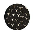 thumbnail image 1 of Fotbe Cow Skulls Funda de Llanta de Repuesto con Estampado, Engrosada, Ajuste Universal para Jeep, Remolque, RV, SUV, Camión-14 inch, 1 of 6