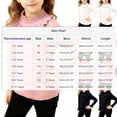 thumbnail image 3 of Mceream Girls Mock Neck Shirt Cute Ruffle Ribbed Knit Pullover Tops Shirt Long Sleeve Tops Casual Fashion Outfit Warm Soft School Uniform Clothes Blouse 2-10 Years, 3 of 7