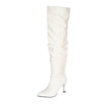 thumbnail image 2 of Womens Tall Boots Winter Casual Knee High Boots Solid Color Pointy Toe Side Zipper Stiletto Heel Dressy Long Boots for Party Daily Wear, 2 of 8