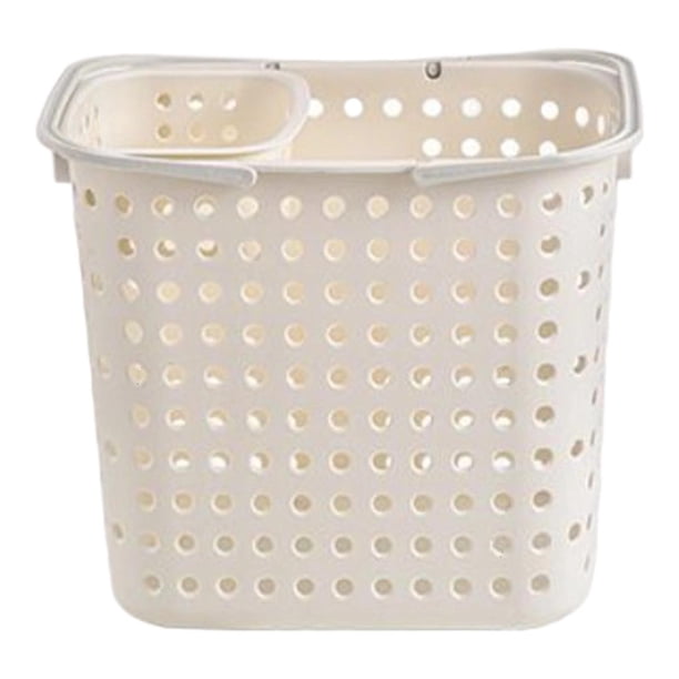 Contenedor para ropa sucia y artículos diversos con cesta pequeña de 16,1 x 11,8 x 14,1 pulgadas Beige
