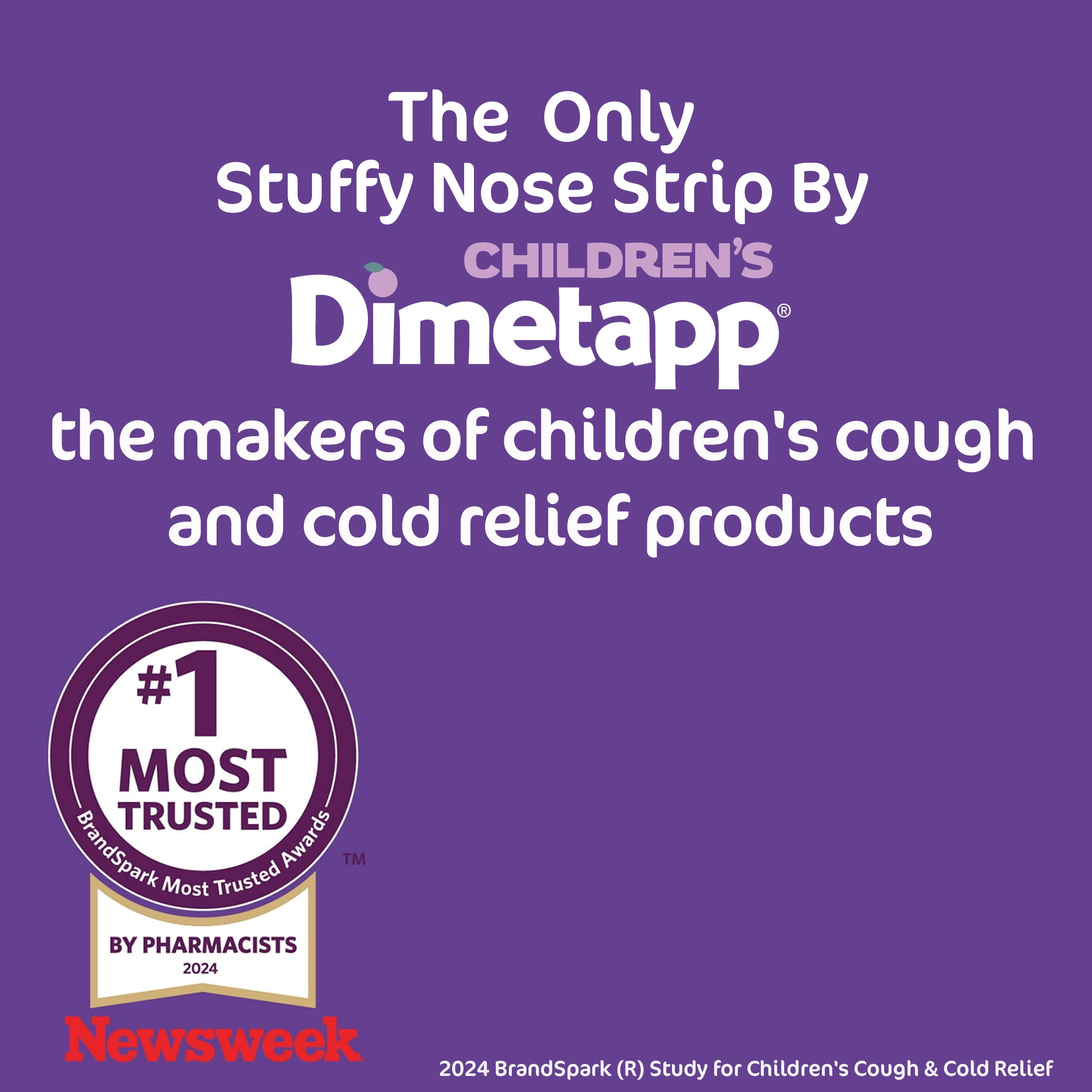 (3 pack) Children’s Dimetapp Stuffy Nose Strips, Instant Nasal Congestion Relief, 12 Strips