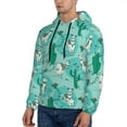 thumbnail image 3 of Bingfone Alapaca In Boho Men'S Drawstring Hoodie Long Sleeve Pocket Sweatshirts-Large, 3 of 9