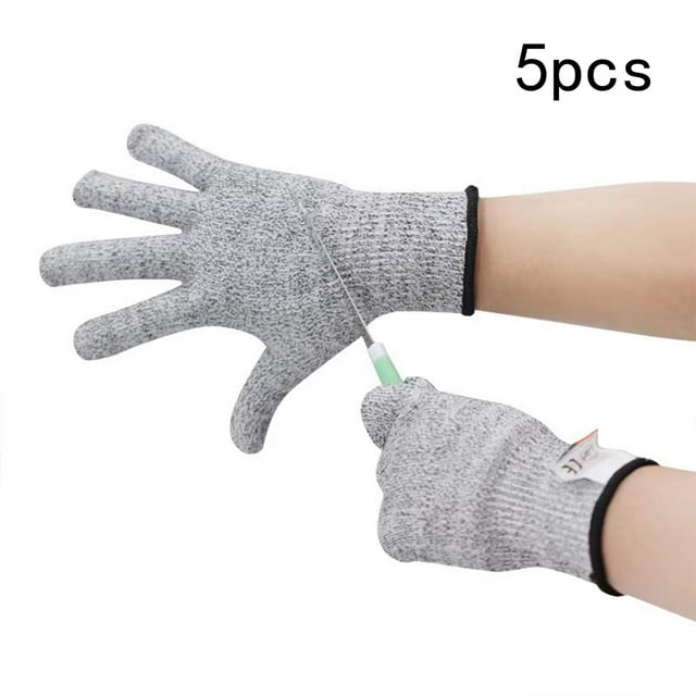 Guantes resistentes a cortes shamjiam anticorte protectores cómodos para hombres y mujeres 5 niveles de protección XL