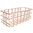 thumbnail image 1 of Cesta colgante nórdica de hierro, color oro rosa, para cosméticos, tocador de escritorio, almacenamiento de artículos diversos, cestas de alambre forjado para alimentos, artículos de tocador., 1 of 6