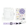 thumbnail image 1 of Crystal Clear Protective Case for Fujifilm Instax Mini 12 - 3 in 1 Set with Custom Stickers and Cartoon Shoulder Strap - Perfect for Safeguarding Your Polaroid Camera【Includes Case + Straps +, 1 of 6