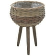 thumbnail image 5 of vidaXL Planter Set of 3 Brown Wicker Small, Medium, Large, 5 of 7