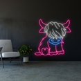 thumbnail image 2 of Handmadetneonsign Baby Cow Led Sign, Highland Cow Neon Sign, Wall Decor, Baby Cow Led Light, 2 of 5
