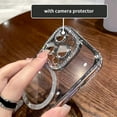 thumbnail image 6 of for iPhone 14 Pro Max Case Magnetic Glitter Full Camera Len Protector[Compatible with MagSafe] Clear Diamond Rhinestone Shockproof Cute Crystal Bling Case for 14 Pro Max 6.7''-Silver, 6 of 13