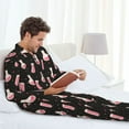 thumbnail image 6 of Susaid Chemistry Tools 1 Print Men's Long Sleeve Pajama Set, Two-Piece Button-Down Loungewear PJs Set, Comfortable Sleepwear for Relaxation-Small, 6 of 7