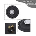 thumbnail image 2 of Round Metal Doorbell Push Button Black Wired Lighted Doorbell Button Replacement LED Door Chime Wall Mounted Doorbell Switch, 2 of 9