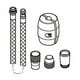 thumbnail image 2 of Manguera de ducha Grohe 48293000 flexible con peso cromado, 2 of 3