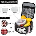 thumbnail image 4 of Kuromi Lunch Bag Anime Lunch Tote Bag Reusable Insulated Lunch Box Portable Lunch Bento Box For College Work Office Picnic 10x8x4 Inch, 4 of 9