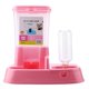 thumbnail image 1 of Alimentador automático para mascotas, dispensador de alimentos desmontable, botella de agua, herramienta de alimentación para gatos y perros, color rosa, 1 of 5