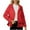 Red, variant on Polar Fleece Jacket Womens Long Sleeve Lapel Sherpa Button Down Coats Winter Warm Oversized Solid Color Loose Outerwear (Beige L)
