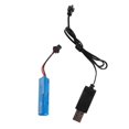 thumbnail image 1 of Batterie Li-ion 3,7 V 500 mAh pour bateau radiocommandé Flytec V005, câble de chargement USB, accessoires pour bateau radiocommandé, 1 of 4