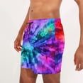 thumbnail image 7 of Aobny Tie-Dye Shorts for Men Plus Size Board Bottom Big & Tall Baggy Casual Clothes Men,S, 7 of 7