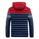 thumbnail image 4 of Gibobby Chamarra hombre chamarra térmica para hombre, con aislamiento de plumón para mujer, chamarra de nieve hinchada, tendencias de invierno 2023(Azul,G), 4 of 4